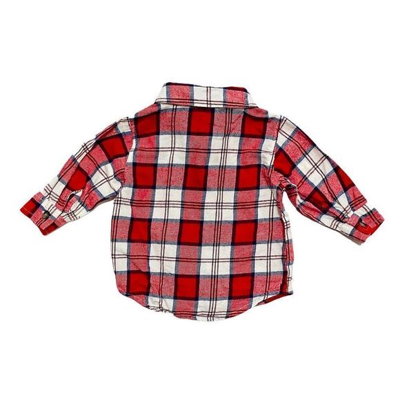 OLD Navy Plaid Button Down Flannel Shirt - Picture 4 of 4